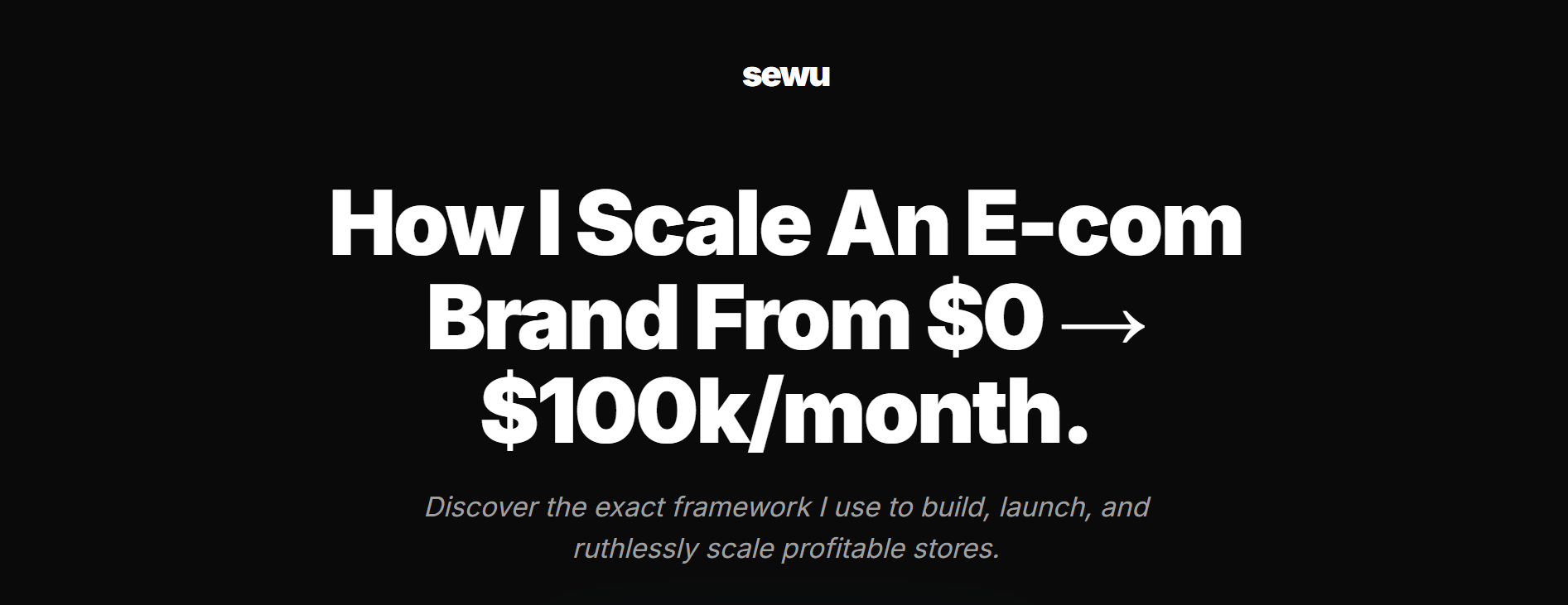 Arthur Sewu — Full Stack Marketer VSL Funnel